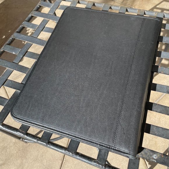 Coach Office Vintage Coach Black Leather Executive Folder Notepad